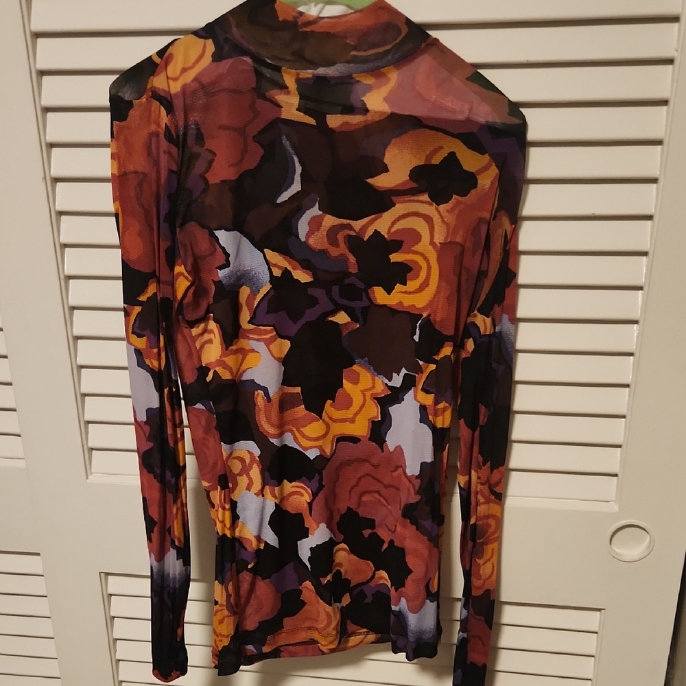 Diane Von Furstenberg Multicolor Floral Blouse